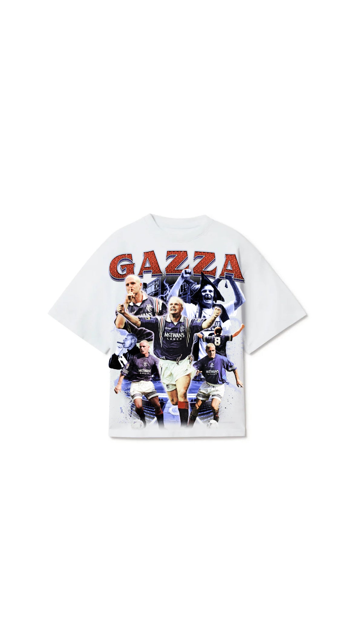PAUL GASCOIGNE WHITE TEE