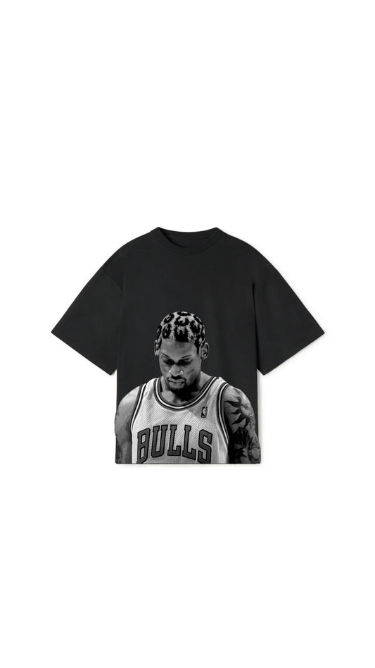 RODMAN BIG HEAD BLACK TEE