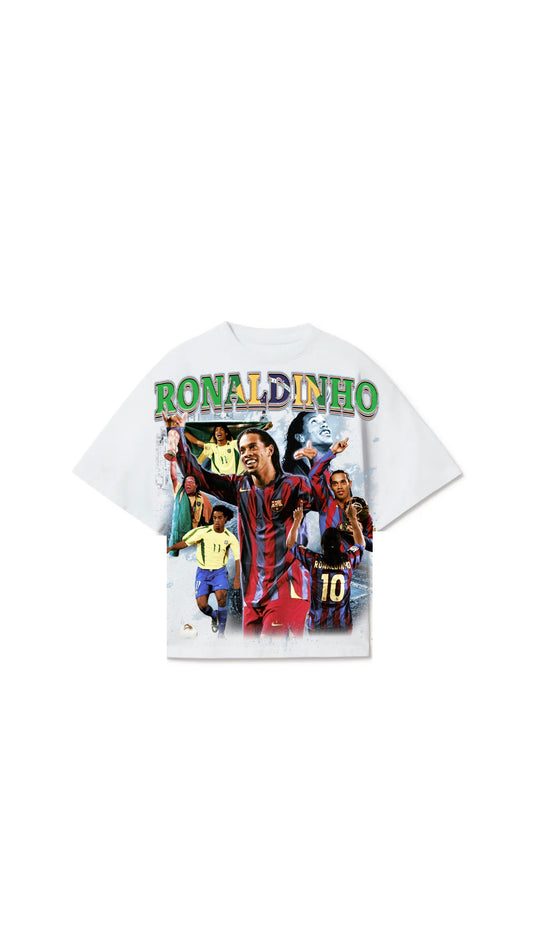 RONALDINHO WHITE TEE