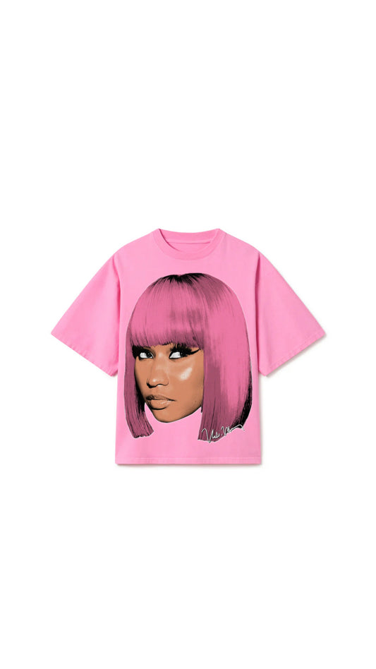 NICKI MINAJ VINTAGE PINK BIG HEAD TEE
